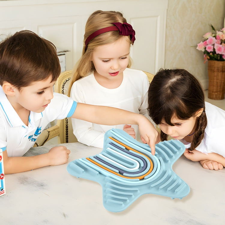 Stars Silicone Sensory Activity Board Children Puzzle Stress Relief Toys
