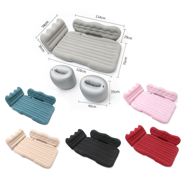 Car Inflatable Bed Multifunctional Outdoor Camping Sleeping Mat, Color: Beige