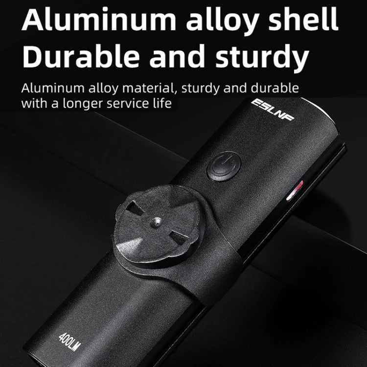 ESLNF Mountain Bike Headlight Waterproof Aluminum USB Charging Road Bike Light Cycling Gear - 400LM