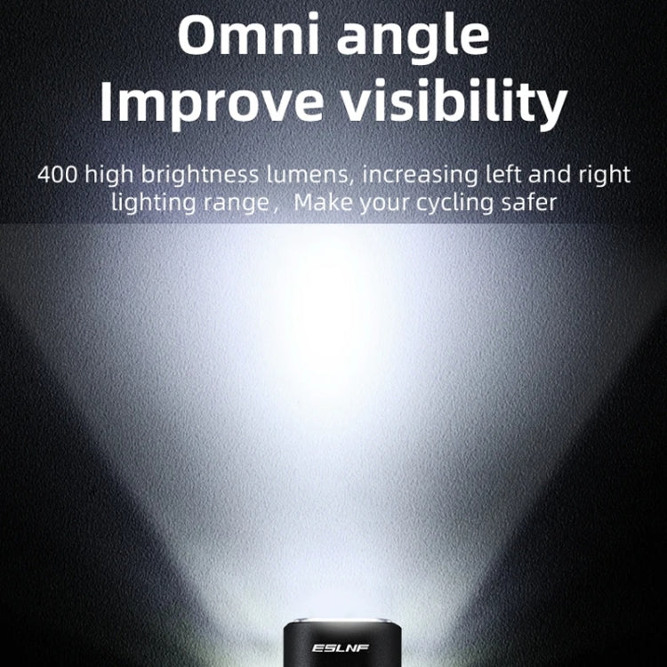 ESLNF Mountain Bike Headlight Waterproof Aluminum USB Charging Road Bike Light Cycling Gear - 400LM
