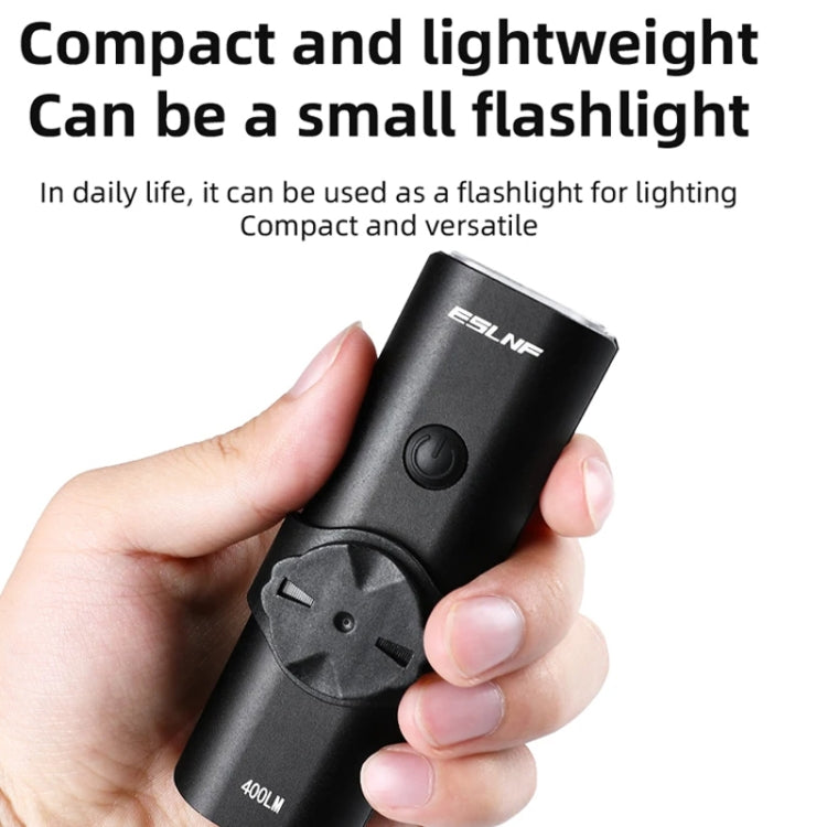 ESLNF Mountain Bike Headlight Waterproof Aluminum USB Charging Road Bike Light Cycling Gear - 400LM