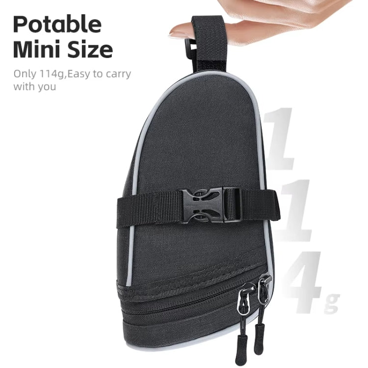 WEST BIKING Bicycle Saddle Tail Bag Portable Mini Tool Bag - Black