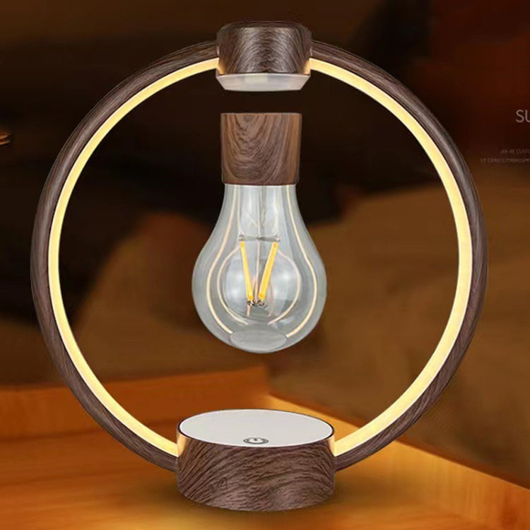 Magnetic Levitation Light Bulb Table Lamp Desktop Ambient Luminous Night Light, Specification: UK Plug