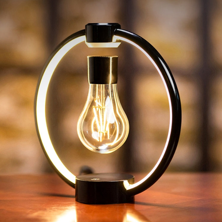 Magnetic Levitation Light Bulb Table Lamp Desktop Ambient Luminous Night Light, Specification: EU Plug