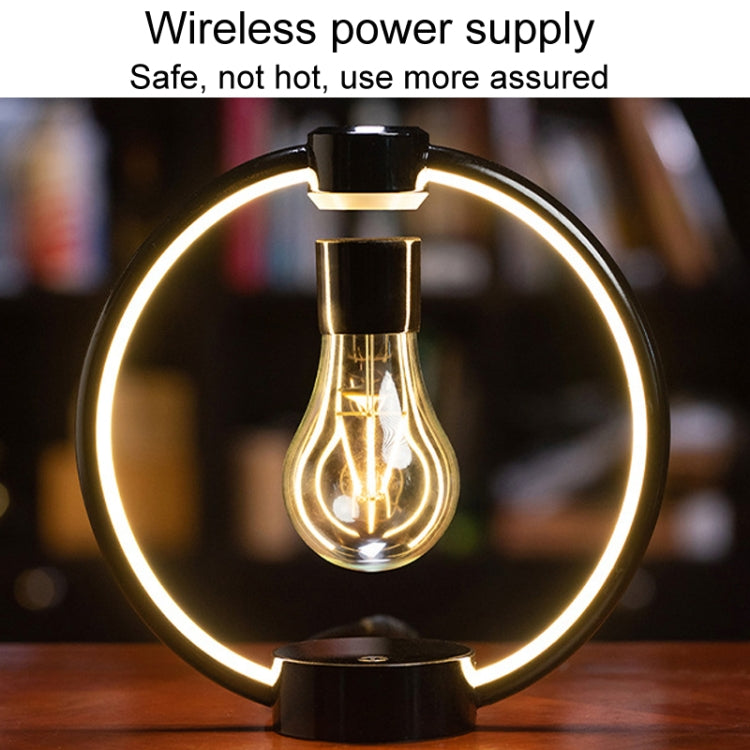 Magnetic Levitation Light Bulb Table Lamp Desktop Ambient Luminous Night Light, Specification: UK Plug