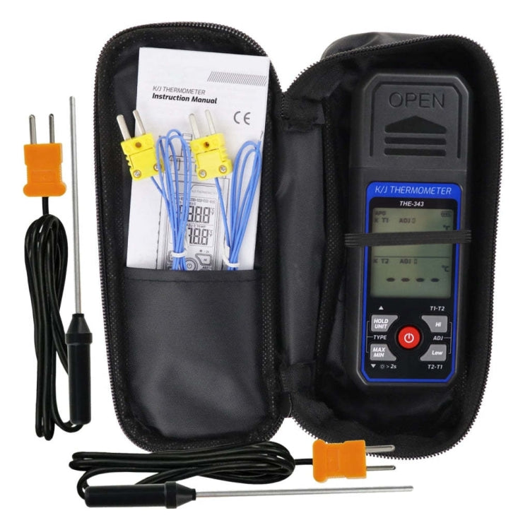 K-type Industrial High-precision Contact Probe Electronic Temperature Gauge - THE-343