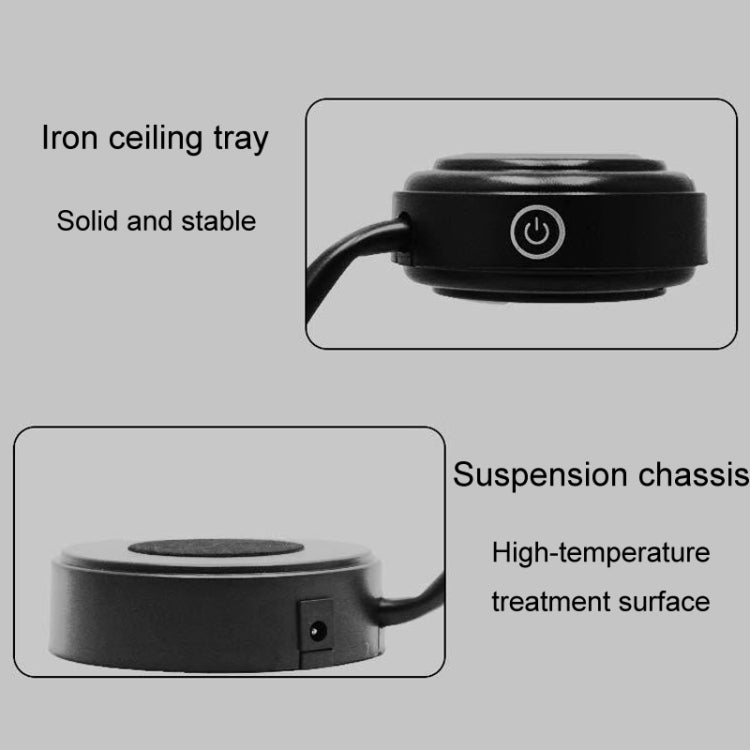 Magnetic Levitation Bluetooth Speaker Household Decorative Ambient Lighting Ornament US Plug, Style: Black Moon