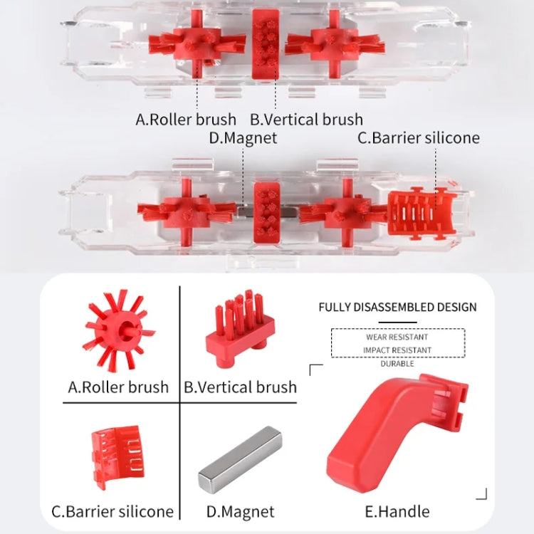 Bicycle Chain Cleaner Visual Immersion Chain Cleaner Brush Road Bike Cleaning Tool - Transparent