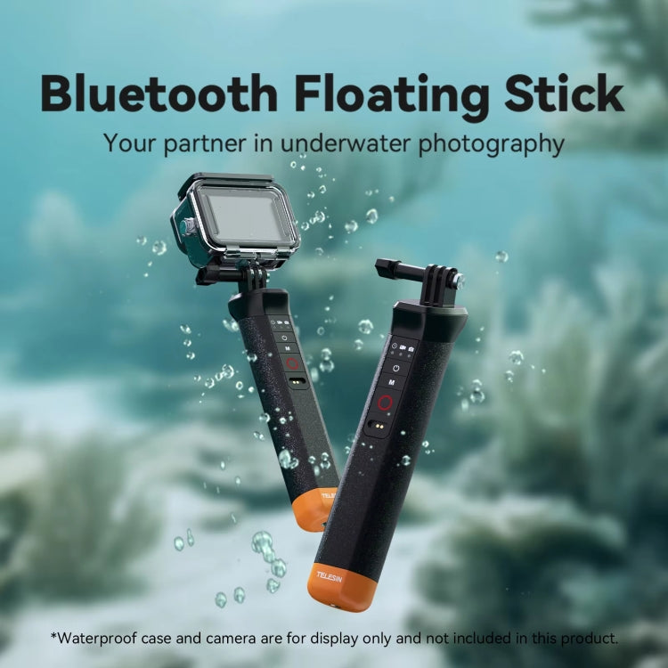 TELESIN Bluetooth Buoyancy Bar 15m Waterproof Depth  For GoPro HERO13 / 12 / 11 / 10 / 9 / 8 Black