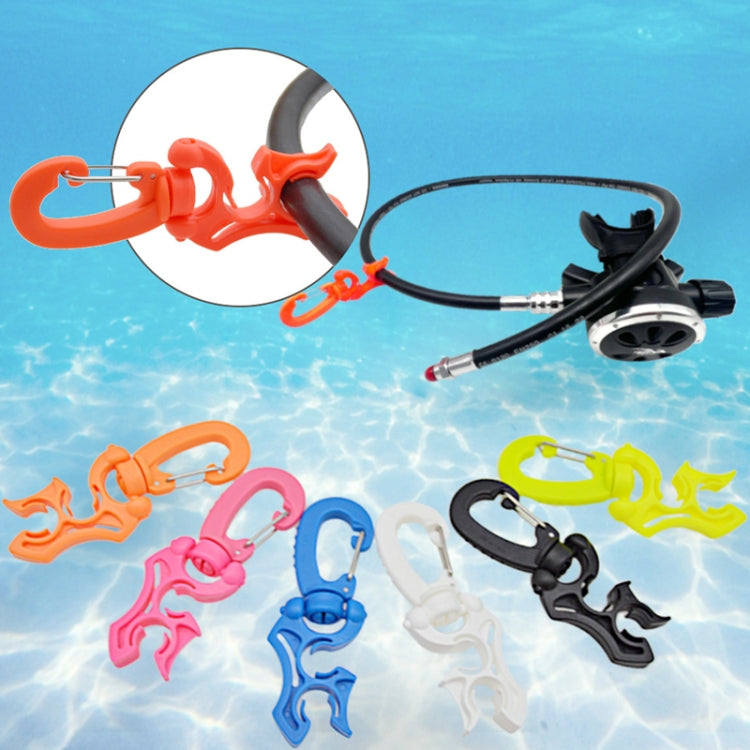 Diving Quick Release Buckle BCD Breathing Regulator Low Pressure Pipe Clamp - Random Color Delivery