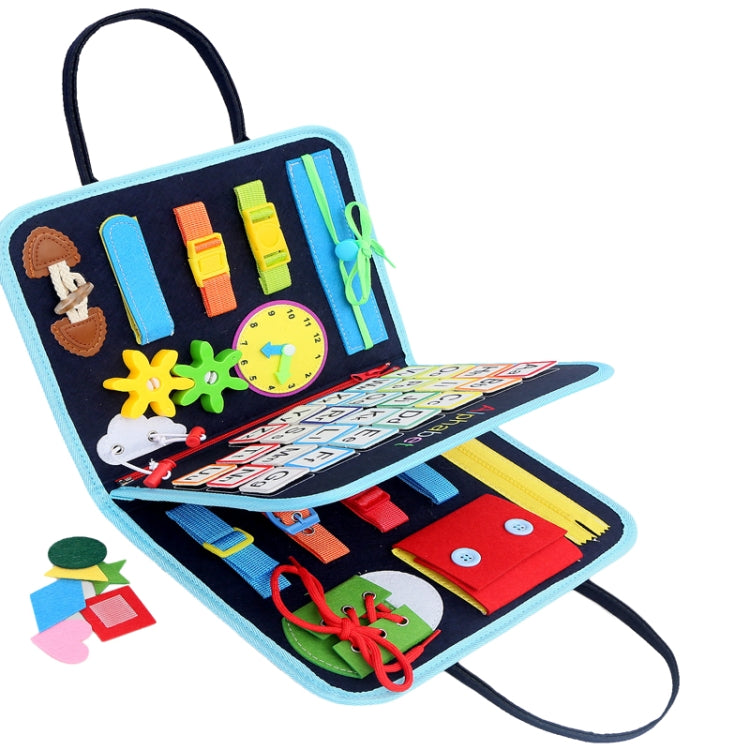 Toddler Montessori Busy Board DIY Children Sensory Early Learning Educational Toy - 3 Pages