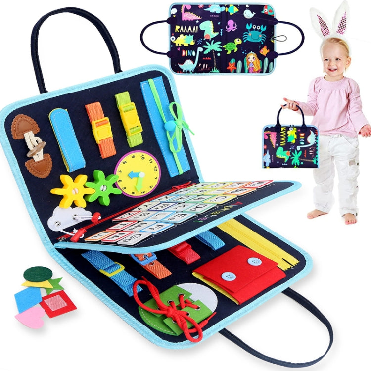 Toddler Montessori Busy Board DIY Children Sensory Early Learning Educational Toy - 3 Pages
