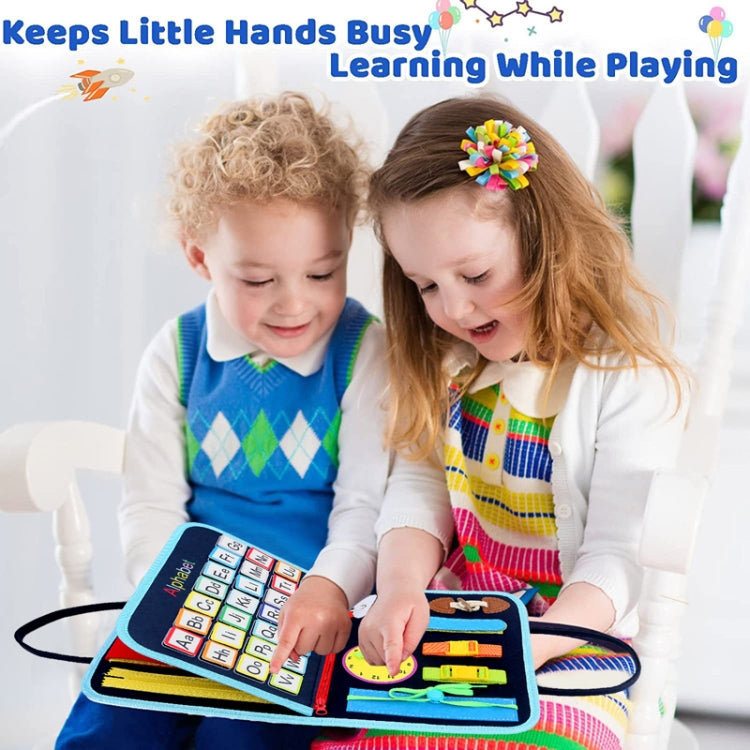 Toddler Montessori Busy Board DIY Children Sensory Early Learning Educational Toy - 3 Pages