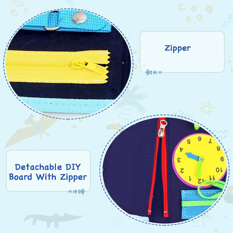 Toddler Montessori Busy Board DIY Children Sensory Early Learning Educational Toy - 3 Pages
