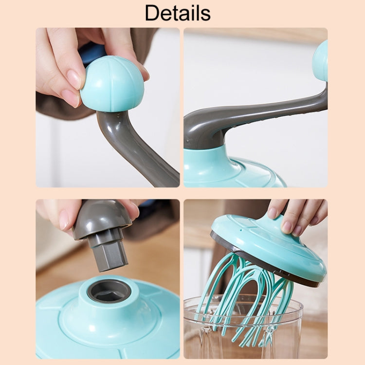 Home Baking Cream Whipper Kitchen Semi-Automatic Hand Egg Whisk Mixing Stick