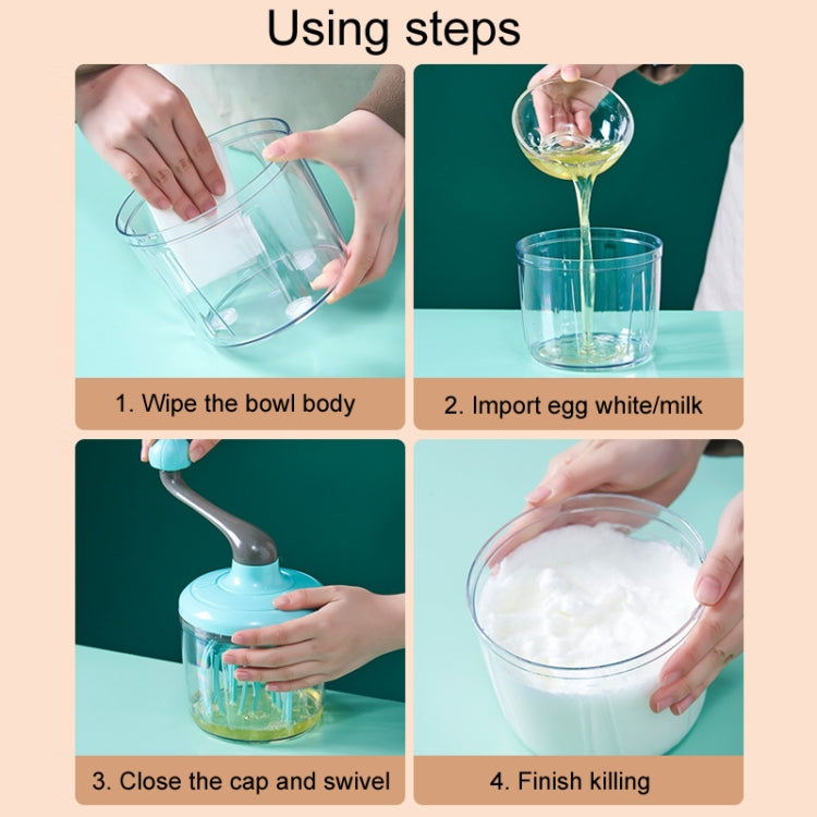 Home Baking Cream Whipper Kitchen Semi-Automatic Hand Egg Whisk Mixing Stick