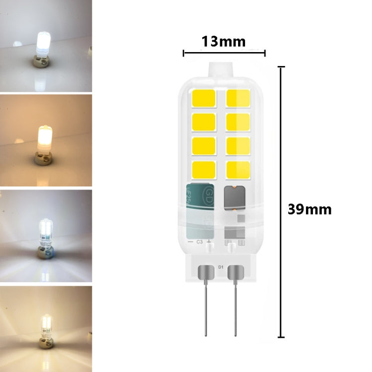 G4 AC/DC12V 3W Flicker-free Replacement LED Halogen Lamp Beads, Light Color: Cold White