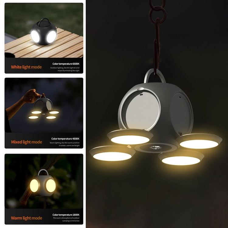 HX123 Handheld Folding Flashlight Camping Light Portable Outdoor Wireless Atmosphere Light