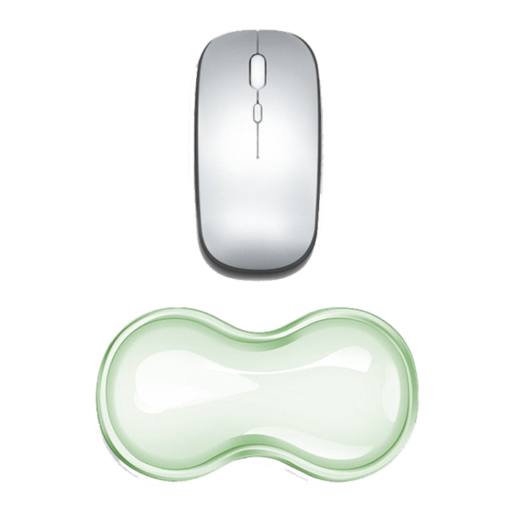 Cool Silicone Keyboard Wrist Rest Mouse Pad Relieve Wrist Fatigue, Spec: Small Green