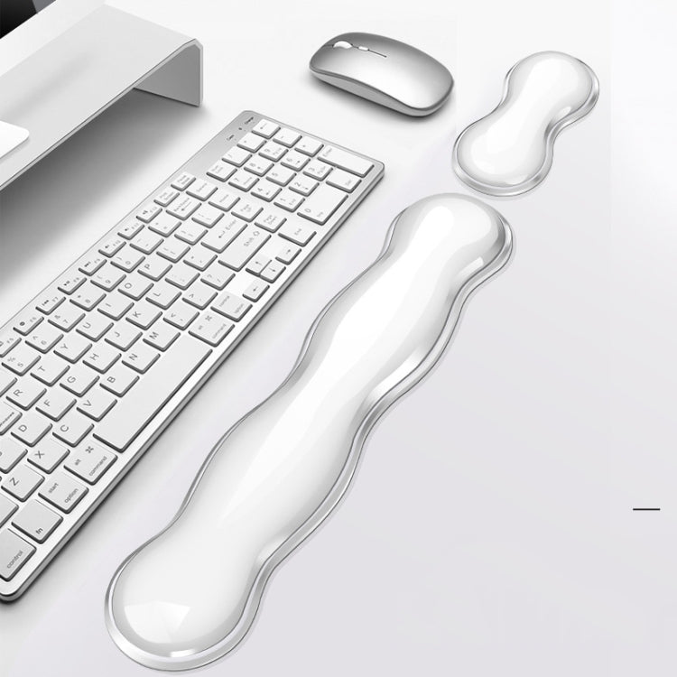 Cool Silicone Keyboard Wrist Rest Mouse Pad Relieve Wrist Fatigue, Spec: Small Green