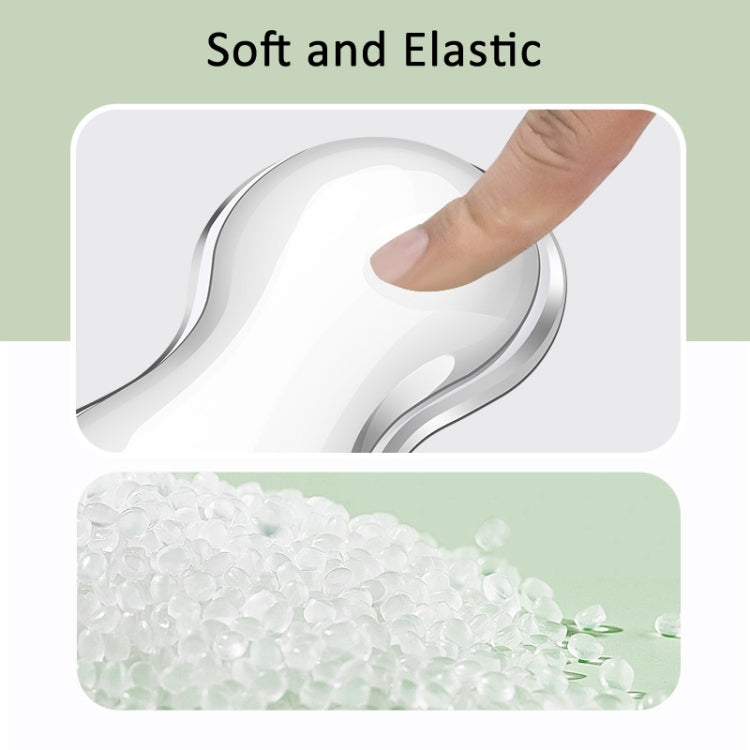 Cool Silicone Keyboard Wrist Rest Mouse Pad Relieve Wrist Fatigue, Spec: Small Transparent