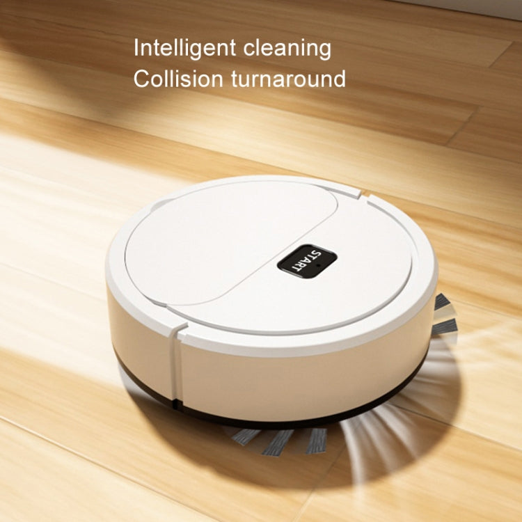 Automatic Mini Sweeping Robot Mopping Sweeping Suction 3 In 1 Cleaning Machine, Color: Black Rechargeable