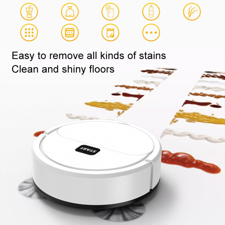 Automatic Mini Sweeping Robot Mopping Sweeping Suction 3 In 1 Cleaning Machine, Color: Black Rechargeable