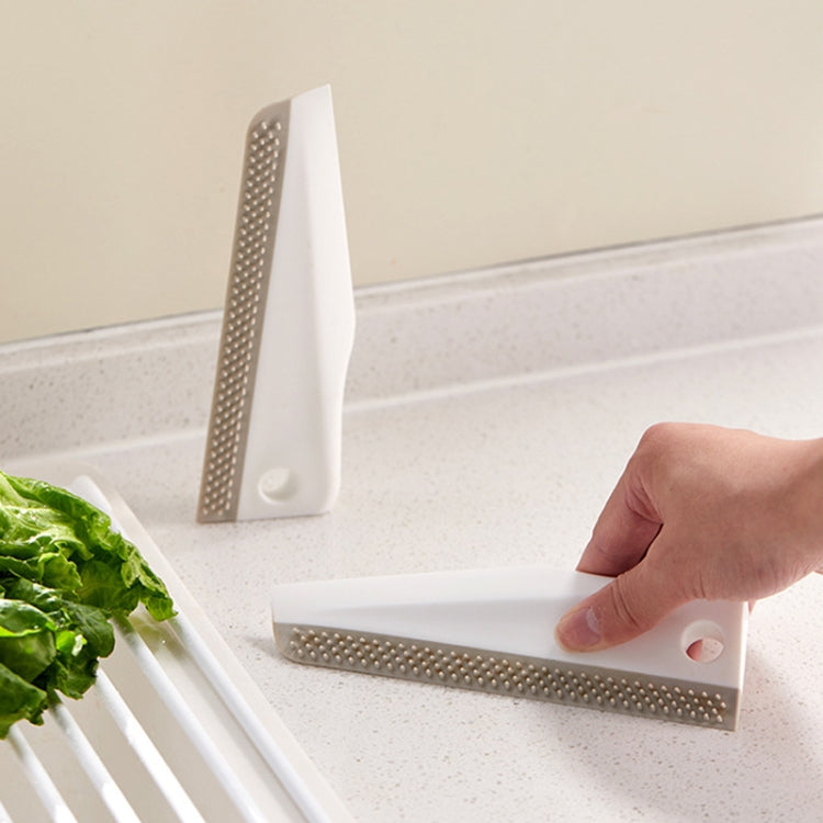 Multifunctional Kitchen Bathroom Toilet Countertop Manual Cleaning Scraper - Beige