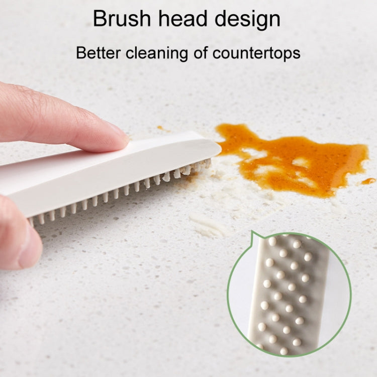 Multifunctional Kitchen Bathroom Toilet Countertop Manual Cleaning Scraper - Beige