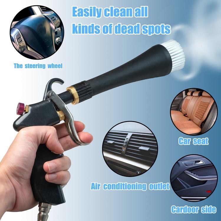 Mingri Style Connector High Pressure Car Interior Cleaning Gun with Bearing Car Dust Removal Brush - JON060608