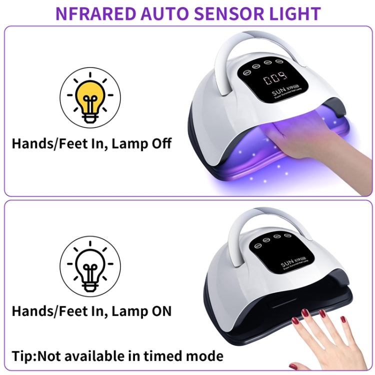 X19Max UV LED Nail Drying Lamp High Power 320W Quick Drying Nail Polish Gel Nail Dryer Light