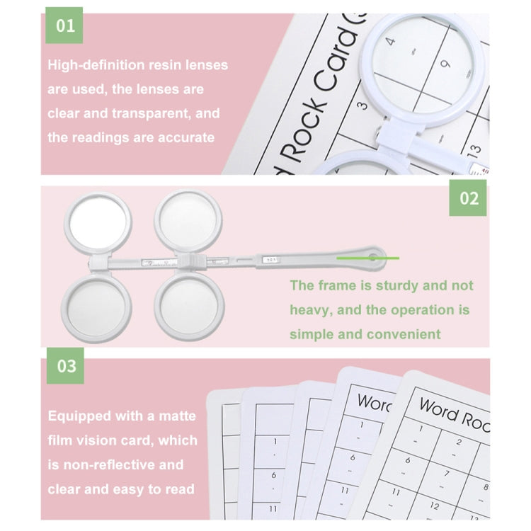 50  - 20/40 Children Vision Training Adjustable Interpupillary Distance Flip Racket