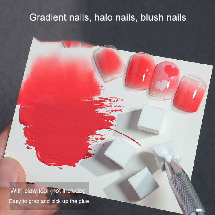 50pcs /Box 1cm Mini Nail Art Sponges Gradient Aura Effect Designs Manicure Brush Tool