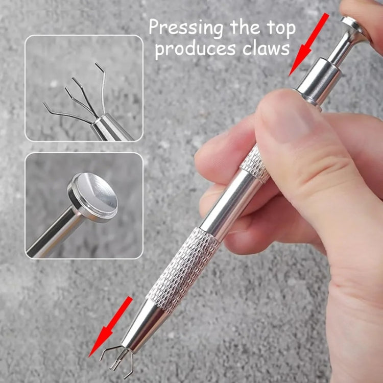 Nail Sponge Gripper Non-slip Manicure Tool Pat Gel Sponge Grabbing Pen - Silver
