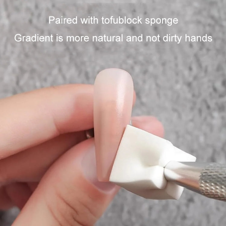Nail Sponge Gripper Non-slip Manicure Tool Pat Gel Sponge Grabbing Pen - Silver