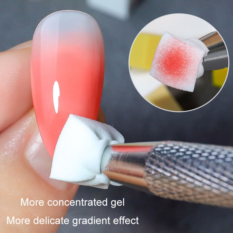 Nail Sponge Gripper Non-slip Manicure Tool Pat Gel Sponge Grabbing Pen - Silver