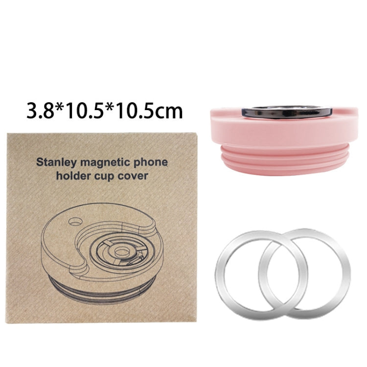 For Stanley 40oz Tumbler Cup Leak-proof Silicone Lid with Magnetic Phone Holder