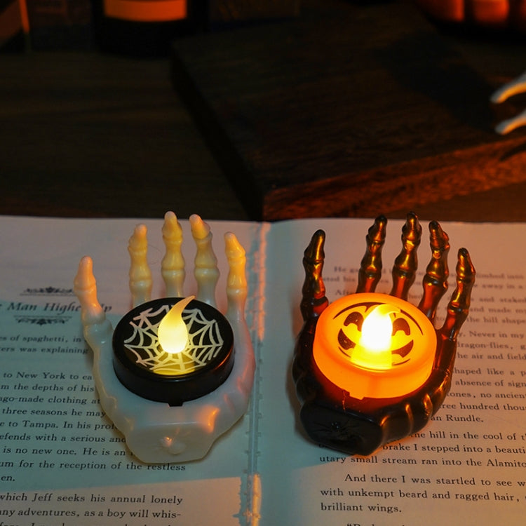 Halloween LED Candle Light Ghost Festival Decoration Palm Rest Night Light Horror Layout Prop