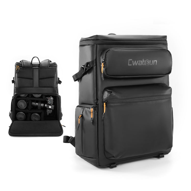 Cwatcun D141 Shoulder Drone Bag Large Capacity Multifunctional Waterproof Photography SLR Camera Bag - Black Extra Large