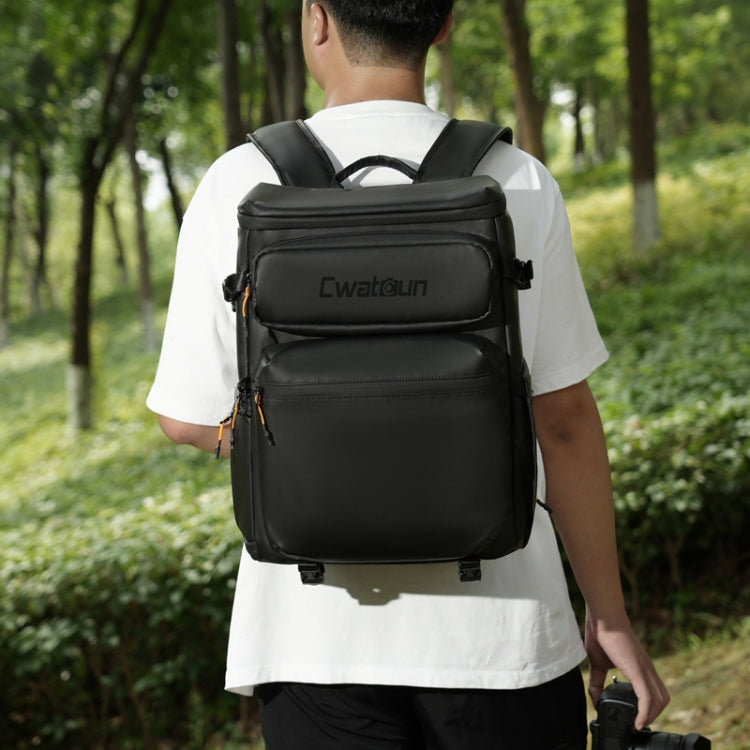 Cwatcun D141 Shoulder Drone Bag Large Capacity Multifunctional Waterproof Photography SLR Camera Bag - Black Extra Large