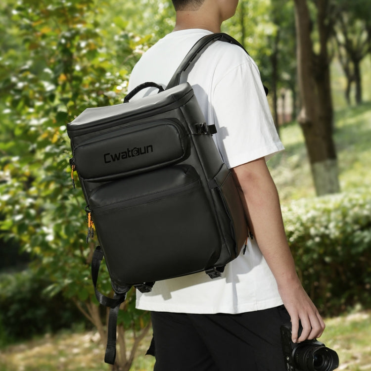 Cwatcun D141 Shoulder Drone Bag Large Capacity Multifunctional Waterproof Photography SLR Camera Bag - Black Extra Large