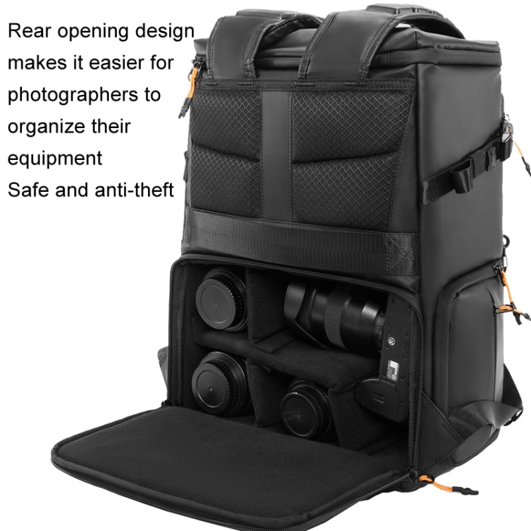 Cwatcun D141 Shoulder Drone Bag Large Capacity Multifunctional Waterproof Photography SLR Camera Bag - Black Extra Large