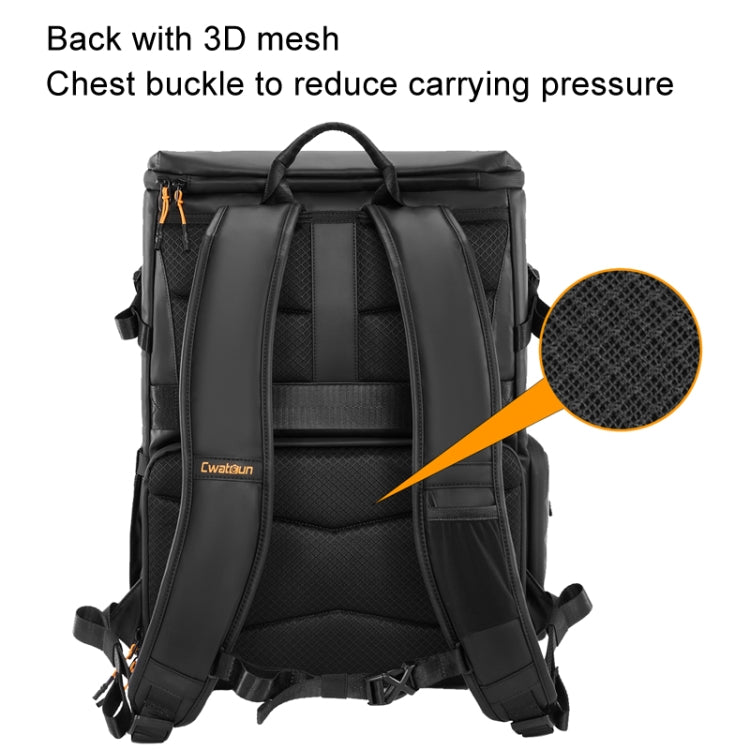 Cwatcun D141 Shoulder Drone Bag Large Capacity Multifunctional Waterproof Photography SLR Camera Bag - Black Extra Large