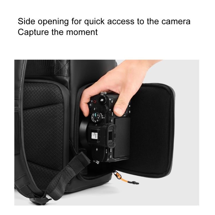 Cwatcun D141 Shoulder Drone Bag Large Capacity Multifunctional Waterproof Photography SLR Camera Bag - Black Extra Large