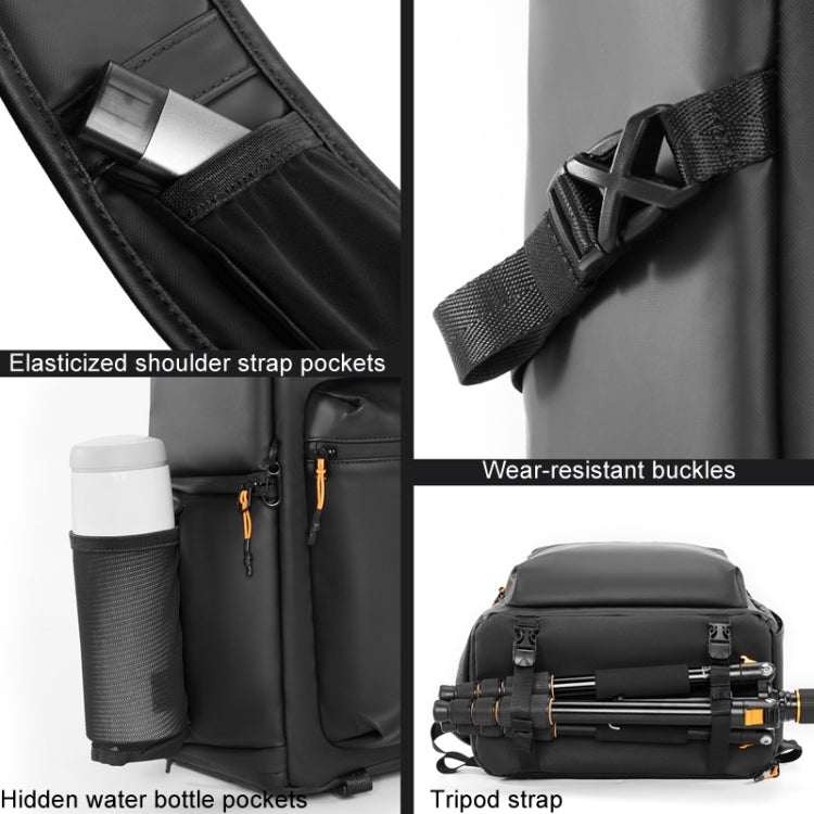 Cwatcun D141 Shoulder Drone Bag Large Capacity Multifunctional Waterproof Photography SLR Camera Bag - Black Extra Large