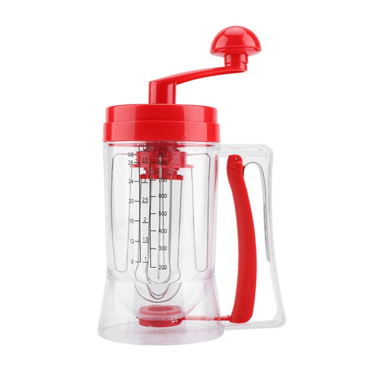 Hand-Operated Batter Dispenser Kitchen Baking Liquid Dividing Tool - Red
