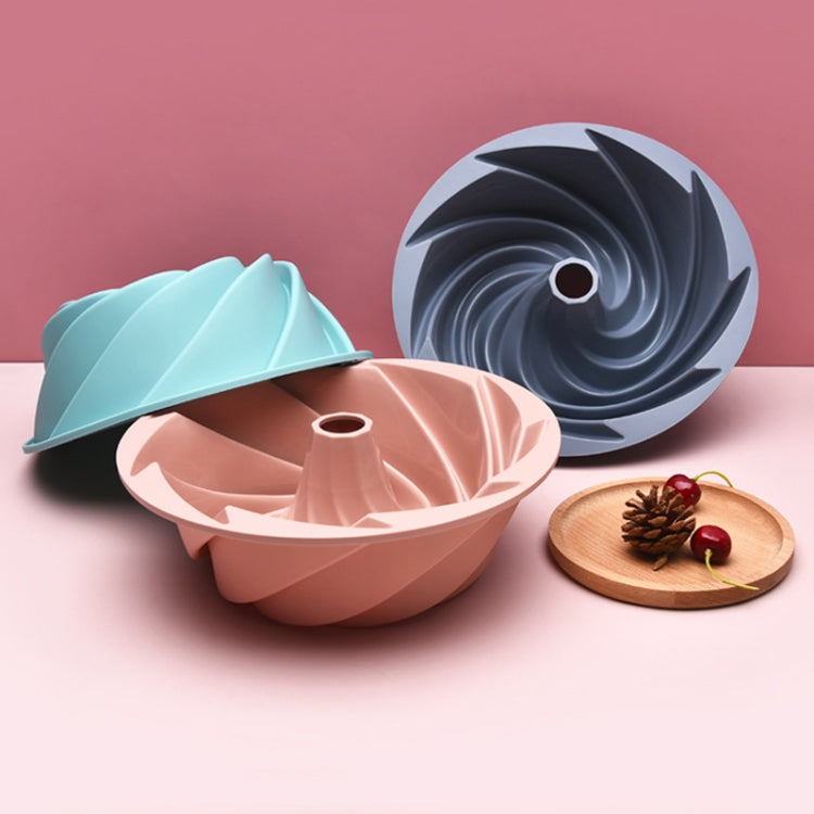 Swirl Model Silicone Cake Mold Household High Temperature Resistance Baking Pan