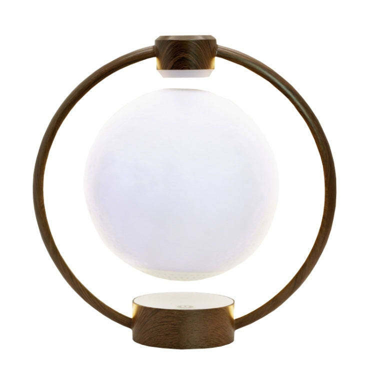 Magnetic Levitation Bluetooth Speaker Ornament Desktop Ambient Glow Night Lights, Style: Dark Pattern Moon