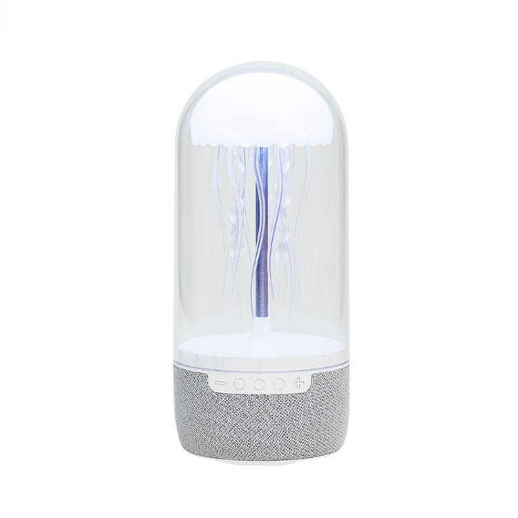 Portable Colorful Atmosphere Light Jellyfish Rhythmic Bluetooth Speaker - White