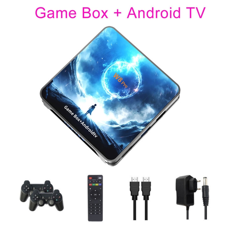 W8PRO 64G Dual System HD Wireless Joystick Retro Gaming Console With 36000+ Games UK Plug
